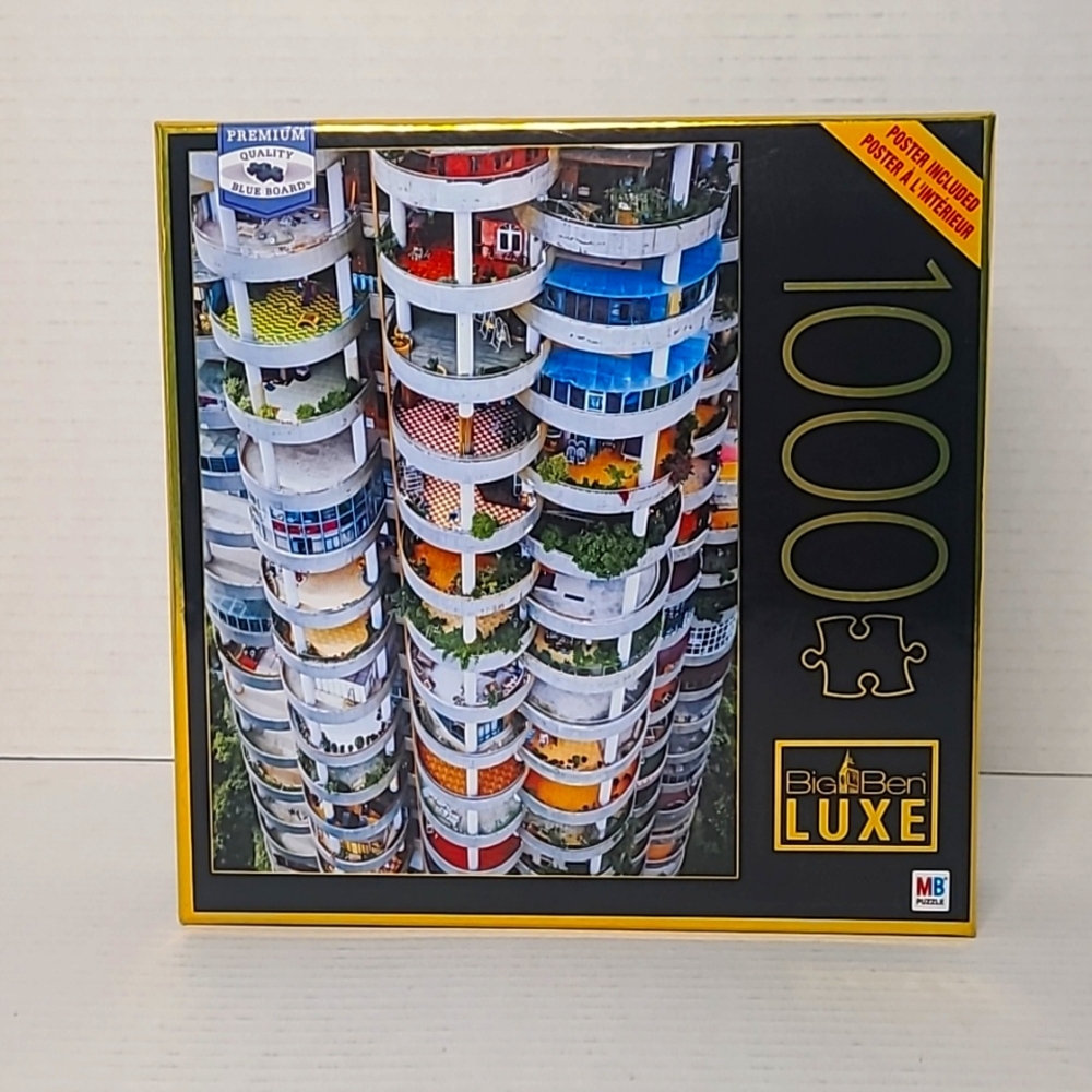 MB Big Ben Luxe 1000 piece puzzle 6056438 COMPLETE and sealed NIB
